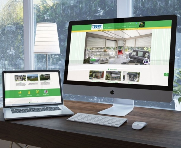 Réalisation d'un site internet pour la société Toury Véranda à Lucé en Eure-et-Loir